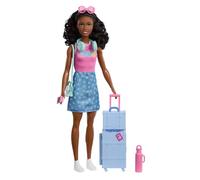 Barbie Family & Friends Muñeca Morena ‘Brooklyn’ Aventuras sin límites | Con equipaje y accesorios temáticos de viaje, JMJ48