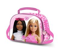 Barbie Fashion-Bolsa Portamerienda 3D, Rosa, 10 x 26 cm