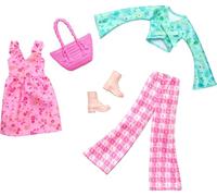 Barbie Fashion Pack - HRH43 - Pack de 2 trajes de muñeca Barbie