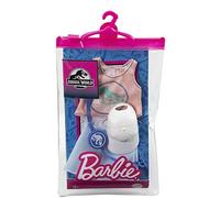 Barbie Fashion Pack Tema Jurassic World GRD46 - Conjunto de Ropa Corta, Parte Superior, Gorra, Pulsera