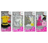 Barbie Fashion Peanuts - Conjunto de 4 paquetes de ropa con accesorios, se adapta a la mayoría de muñecas, armario temático de Snoopy y amigos, a partir de 3 años