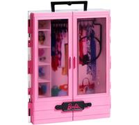 Barbie Fashionista Armario Portable para Ropa y Accesorios de muñecas (Mattel GBK11)
