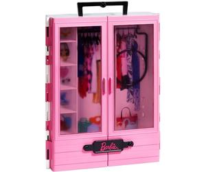 Barbie Fashionista Armario Portable para Ropa y Accesorios de muñecas (Mattel GBK11)