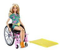 Barbie Fashionista Muñeca con Silla de Ruedas, rampa y Accesorios de Moda, Multicolor (Mattel GRB93)
