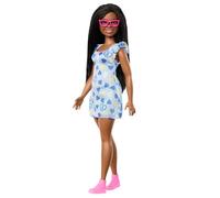 Barbie Fashionista Muñeca con síndrome de Down y Vestido de Corazones Conjunto de Moda y Accesorios, Juguete +3 años (HYK14)