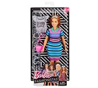 Barbie - Fashionista - Muñeca vestido a rayas - muñeca - (Mattel FJF69)