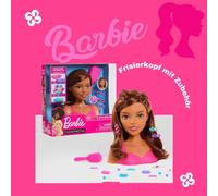 Barbie Fashionistas Cabeza para Peinar Styling Head con Accesorio de Muñeca