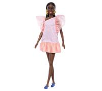 Barbie Fashionistas Doll #216 with Tall Body & Black Hair in Low Ponytail in Pin