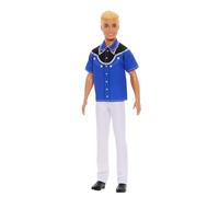 Barbie Fashionistas Muñeco Ken Rubio con Camisa, Pantalones y Botas del lejano Oeste, de la colección 65 Aniversario, Juguete +3 años (HRH25)