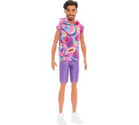 Barbie Fashionistas Muñeco moreno Ken con barba y conjunto inspirado en el estil