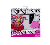 Barbie Fashionistas - Ropa 2 Conjuntos completos, Ropa y Accesorios para muñecas (Mattel FXJ62)