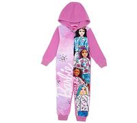 Barbie Girls' Pink Dreamland Onesie | Sumérgete en el Mundo Colorida Ropa de Dormir días juguetones y Noches soñadoras | Diseñada para ofrecer la máxima Comodidad