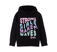 Barbie Girls Sudadera con Capucha Negra | Las Chicas Fuertes Hacen Olas | Mercancía Auténtica Sudadera Cómoda Y Elegante para Chicas Fuertes Y Seguras