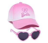 Barbie Gorra Girls y Gafas de Sol Gratis | Logotipo de la muñeca para niños Rosa Ombre Ajustable Snapback Sombrero de béisbol Accesorios de Vacaciones de Verano | Regalos de mercancía muñecas de Moda