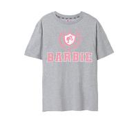 Barbie Gris Collegiate Logo Camiseta de manga corta Mujeres