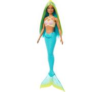 BARBIE HRR03 Sirena Con Cabello Turquesa Y Amarillo