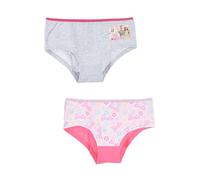 Barbie - Juego de 2 braguitas de algodón para niñas y niñas, gris, 4-5 Años