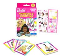 Barbie Juego de tarjetas flash para niños pequeños, paquete con 36 tarjetas de matemáticas con números para niños de preescolar, niñas más calcomanías, más | Juguetes de aprendizaje Barbie