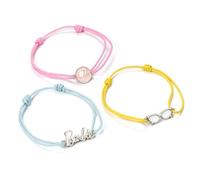 Barbie™ Juego de tres pulseras de la amistad, talla única, zinc