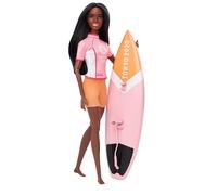 Barbie, Juegos Olímpicos Tokio 2020 muñeca Surfista con Uniforme de Surf y con A