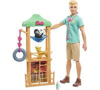 Barbie Ken Quiero Ser Veterinario de Vida Silvestre, Muñeco con Accesorios (Mattel GJM33), Multicolor
