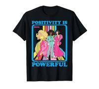 Barbie - La positividad es poderosa Groovy Group Camiseta, Hombre, Negro, 5XL