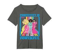 Barbie - La positividad es poderosa Groovy Group Camiseta, Mujer Tallas Grandes, Asfalto, 5XL Grande