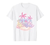 Barbie - Logotipo circular de palmera degradado Camiseta