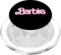 Barbie - Logotipo Retro Rosa y Blanco PopSockets PopGrip para MagSafe
