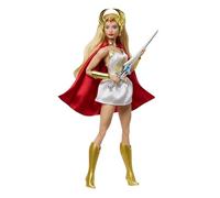 Barbie Masters of The Universe Princess of Power She-Ra - Muñeca Coleccionable del 40 Aniversario, Etiqueta Dorada con Certificado de autenticidad