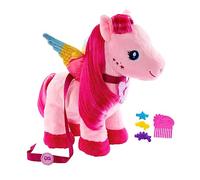 Barbie Mattel Toque de Magia Pegaso Camina y aletea Peluche Caballo Alado con Movimientos y Sonidos, +3 años (HPJ50)