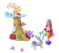Barbie Mermaid Power Chelsea en el Arrecife de Coral Set de Juego con muñeca Sirena, Mascotas y Accesorios, Regalo +3 años (Mattel HHG58)