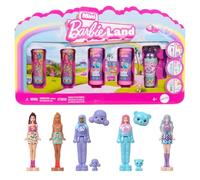 Barbie Mini BarbieLand Pack de 5 muñecas Pop Reveal, minimuñeca de 3,81cm con revelación de sorpresa y pieza de juego sensorial (los estilos pueden variar), JGL29