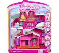 Barbie Mini BarbieLand Paquete con 2 muñecas Festivas, 3 Conjuntos con temática de Nieve y Otras 3 muñecas de 3,81 cm, JGW15