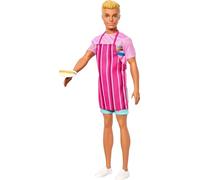 Barbie Mysteries: Beach Detectives - Muñeca Ken con traje de firma extraíble con accesorios de narración, incluyendo delantal y aperitivos