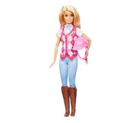 Barbie Misterios: En Busca de la Yegua Perdida, muñeca Malibu y accesorios | Incluye muñeca Fashion Doll, conjunto de equitación extraíble y casco