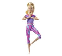 Barbie Movimiento sin límites Muñeca articulada Rubia con Ropa Deportiva de Juguete (Mattel GXF04)
