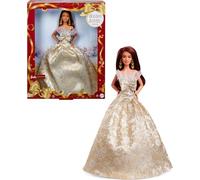 Barbie - Mu?eca Feliz Navidad - Mu?eca de pelo casta?o - JBH97