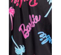 Barbie Multicolor All-Over Print Logo & Palm Tree Graphic Traje de baño de 1 pie