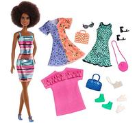 Barbie Muñeca Afroamericana con Accesorios de Moda, Juguete Niñas y Niños +3 Años, Multicolor (Mattel GHT32)