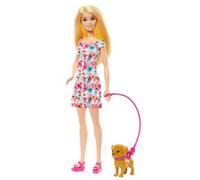 Barbie - Muñeca Barbie con cachorros y accesorios de mascotas ㅤ