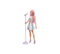 Barbie Tú Puedes Ser Muñeca morena cantante estrella del pop, con vestido iridiscente, guitarra y accesorios musicales, juguete profesiones +3 años (JCW42)