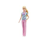 Barbie Quiero ser Enfermera muñeca Rubia con Accesorios para niñas + 3 años (Mattel GTW39)