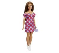 Barbie - Muñeca Fashionista Curvy Vitiligo - Vestido de lunares