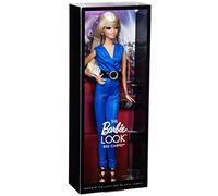 Barbie - Muñeca Look con Vestido, Color Azul (Mattel BCP90)