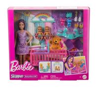 Barbie - Muñeca Skipper canguro con gemelos y accesorios