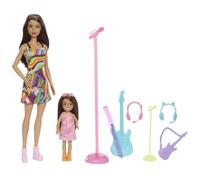 Barbie Muñeca y accesorios y juego temático de estrella pop hermana
