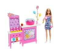 Barbie Mysteries: Detectives de playa Malibu Doll & Algotn Candy Candy Game Boath Juega con 20 accesorios que incluyen premios