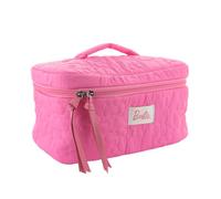 Barbie - Neceser Infantil - Almacenamiento Espacioso para Accesorios, Cuidado del Cabello - Diseño Rosa Elegante y Ligero - Ideal para Vacaciones, Fines de Semana, Actividades - Accesorio de Belleza
