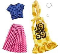 Barbie Pack de Accesorios de Moda Falda de Lunares Rosada (Mattel GHX60)